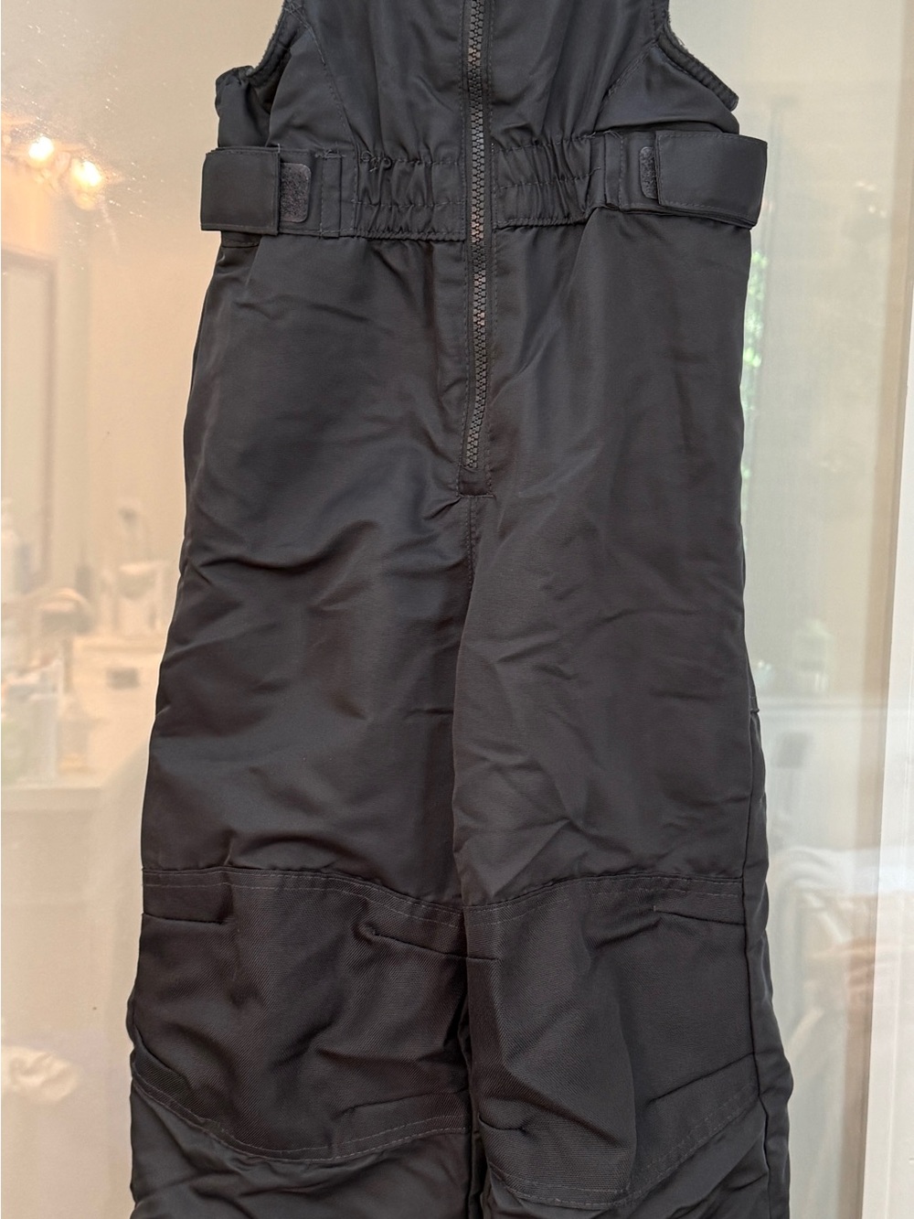 Kids Dark Gray Insulated Snow Bib Pants
